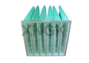China High Efficiency Pocket Air Filter For Air Ventilation 592 * 592 * 600 Dimension factory