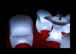 Modern Flash Led Patio Furniture IP54 Light Up Garden Chairs Wear Resistance