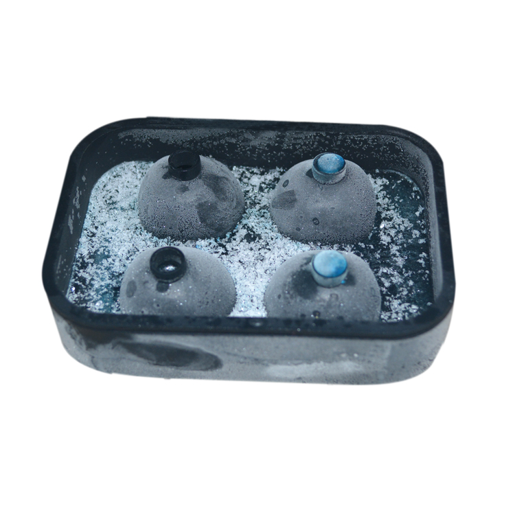 Summer Silicone Ice Mold Sustainable 3D Skull Ice Cube Mold Customized