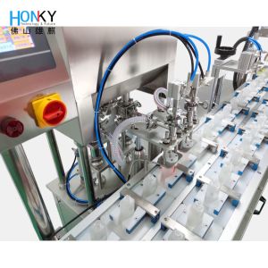 Full Automatic 50g BB Cream Jar Paste Filling And Capping Machine For The
