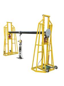 China 50KN Hydraulic Cable Drum Jack 5 Ton Cable Drum Lifting Hydraulic Jack factory