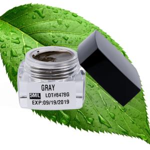 China 45g Semi Permanent Makeup Pigments For Microshading Eyebrown Pigment 5ML Gray factory