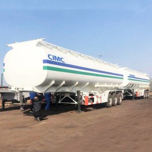 China 3.5 Inch Kingpin Tri Axle 40000L Fuel Tanker Trailer on sale