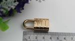 High Quality Light Gold Metal Bag Padlock Decorative Lock Without Keys