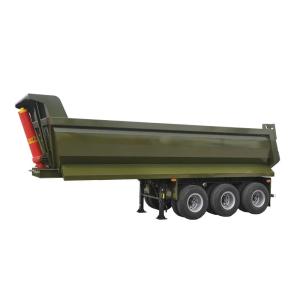 China 3-Axis Dump Semi-Trailer U-Shaped Bucket Standard (Box Size (Inner Diameter) 9200x2200x1200mm) factory