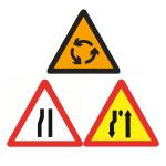 High Visibility Customized Size Road Traffic Warning Sign Board for Road Safety