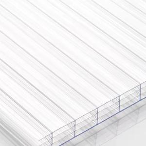 China Twinwall Multiwall Transparent PC Sheet , Roofing Material Policarbonato Sheet factory