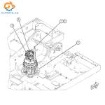 378-9517 3789517 Excavator Swing Gearbox Reduction Gear for E320D2 320D2