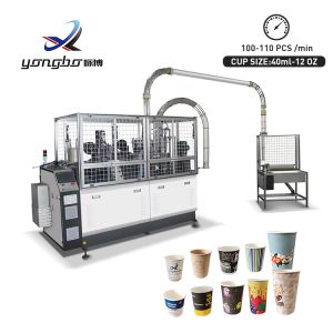 Top 100-110 Pcs/Min High Speed Disposable Paper Cup Making Machine for Automatic