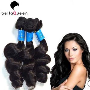 China Natural Black Brazilian Virgin Remy Human Hair 10 inch - 30 Inch Of 6A Loose Wave factory