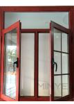Sealing Aluminium Casement Windows red Customized Aluminum Frame Casement