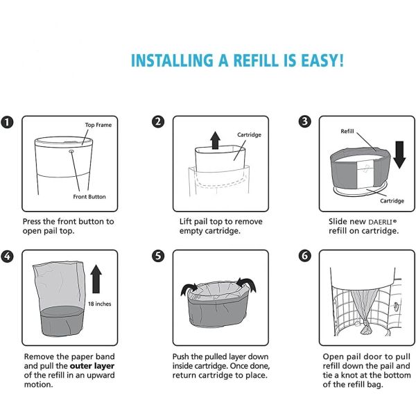 Bio-degradable Diaper Pail Refills The Eco-friendly Way to Dispose of Diapers diaper disposal pail system refills