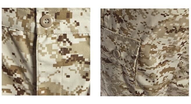 Men's BDU Rip Stop Trouser+Jacket EDC Tactical Combat Pants Military Uniform With Desert Digital Camouflage