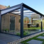 Chinese Top Hardware Sunrooms Glass Houses Container House with Polygon Roof