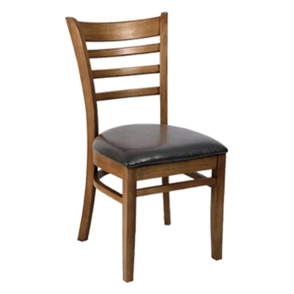 Modern Style Fabric Foam Sponge Cover Wood Chair for Solid Wood Hotel Dining