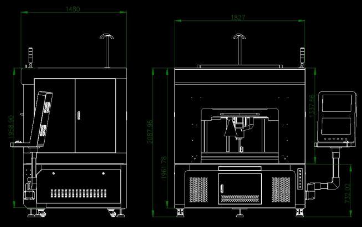 3000W Battery Laser Welding Machine for Lithium Cells 600MM X-Axis