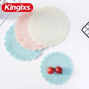 China Lower Shape Large Heat Resistant Silicone Mat Drink Cup Coasters factory