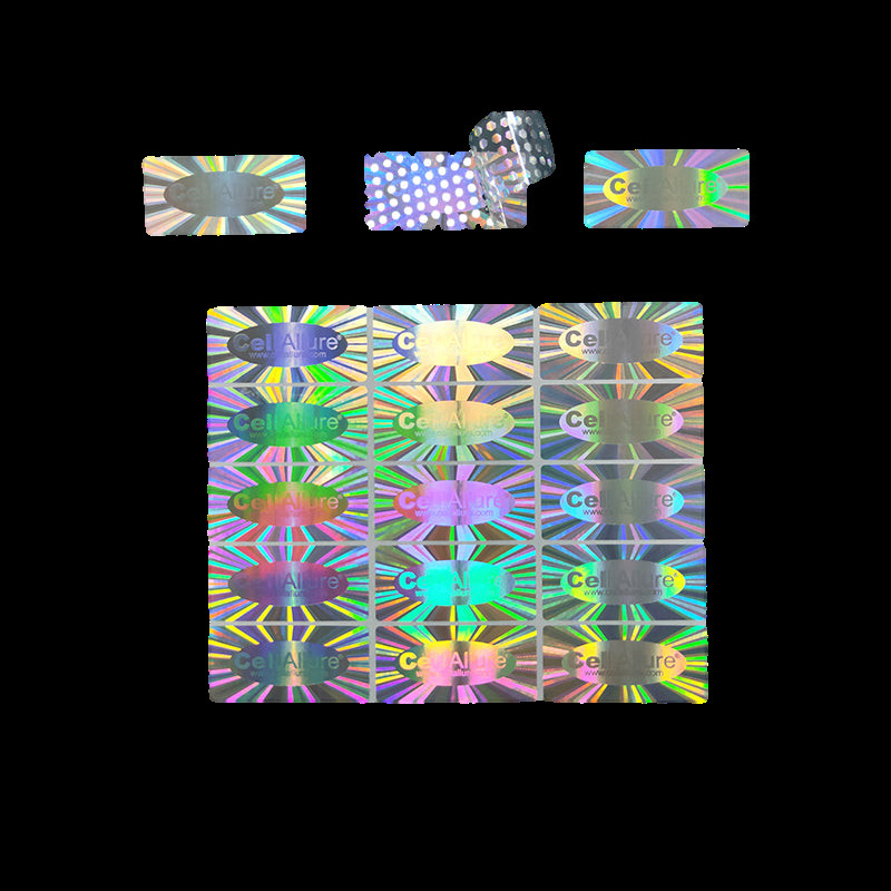 Security Adhesive Plastic Holographic Sticker Sheet Custom Anti-Counterfeit