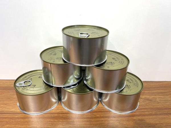 China Large Size Food Tin Can With Metal Tinplate Material Easy Open Lids factory