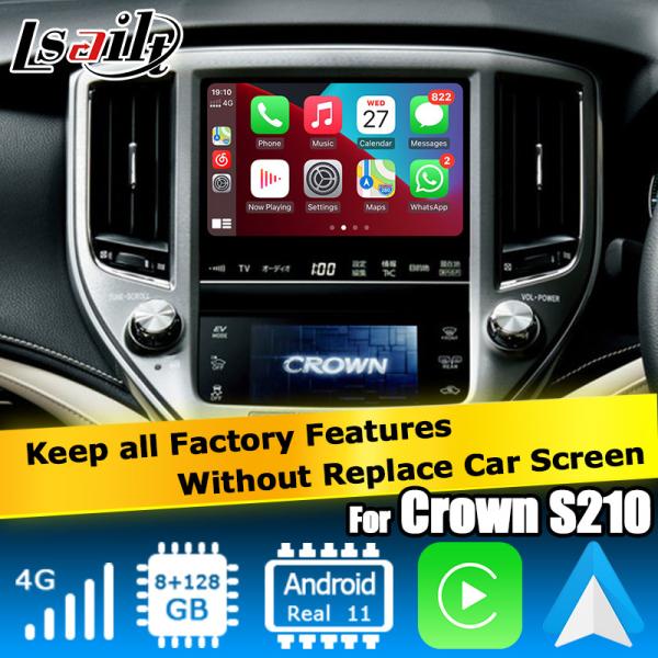 8+128GB Toyota Crown Android Carplay interface 14th gen AWS214 GWS215 S210