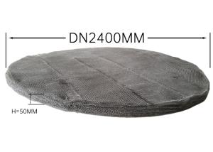 China Donut Circle Shape Teflong 580mm Diameter Wire Mesh Demister For Scrubber factory