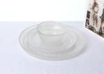 Centrifugal Casting Lead Free Glass Bowls Fruit Food Hammered Glass Bowl