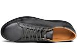 Grey Mens Lace Up Leather Sneakers 36 ~ 48 Handcrafted Leather Shoes For Youth