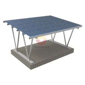 1.4KN/m2 Snow Load and 60m/s Wind Load Aluminum Structure for Solar Carport