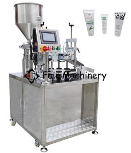 China 3.3Kw SGS Aluminum Tube Filling Machine , 450ml Tube Filler And Sealer factory