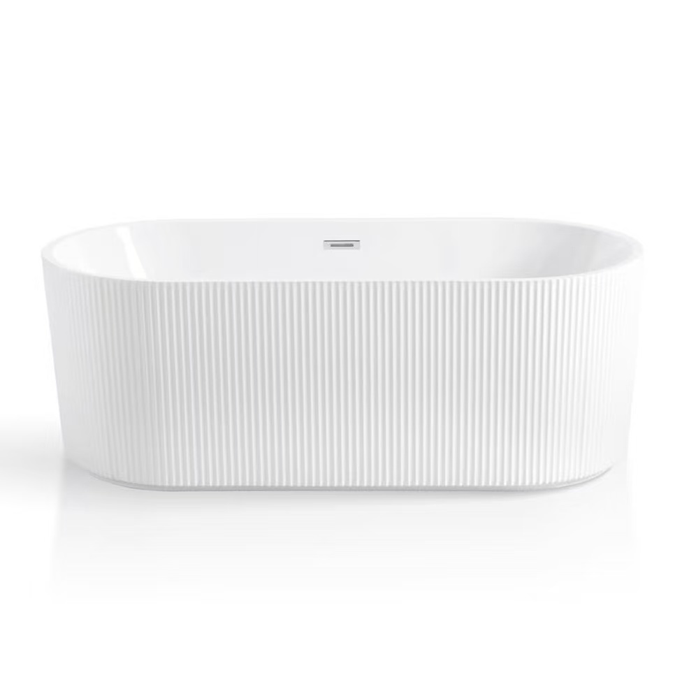 Seamless Bonding White Acrylic Alcove Bathtub Free Standing 72x42