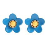 OEM ODM Flower Enamel Earrings 5g/Pair Colorful For Women