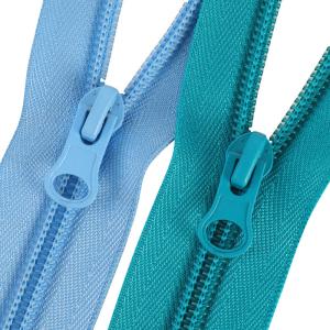 China Factory Hot Wholesales 3# 5# 7# 8# 10# Nylon Long Chain Zipper Same Color Teeth Zip Colorful Nylon Zipper For Bag Clothing Shoes factory