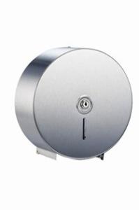 China Silver 304 Stainless Steel Jumbo Toilet Roll Holder Wall Mounted Type For Public Places factory