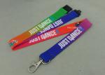 Heat Transfer Printing Tubular Lanyard With Safety Breakaway Plastic Clip