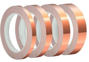 China Copper Foil Adhesive Tape Conductive Single Sided 0.3-2mm 4 Sizes factory