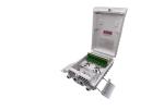 24 Ports SC Outdoor Wall or Pole Mount Fiber Optic Termination Box IP65 White
