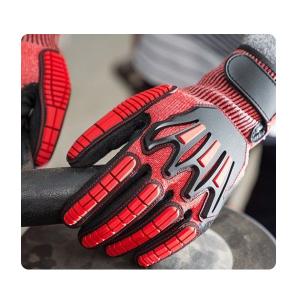 China Vehicle Maintenance And Repair ANSI Level 5 Nitrile Anti Vibration Cut Resistant Gloves factory