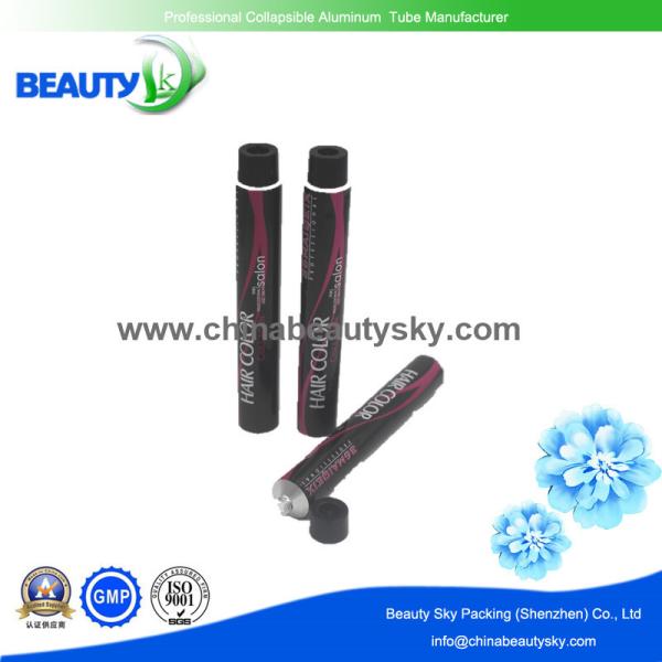 Aluminium Tubes for Hair Color cream with Black color printing surface for