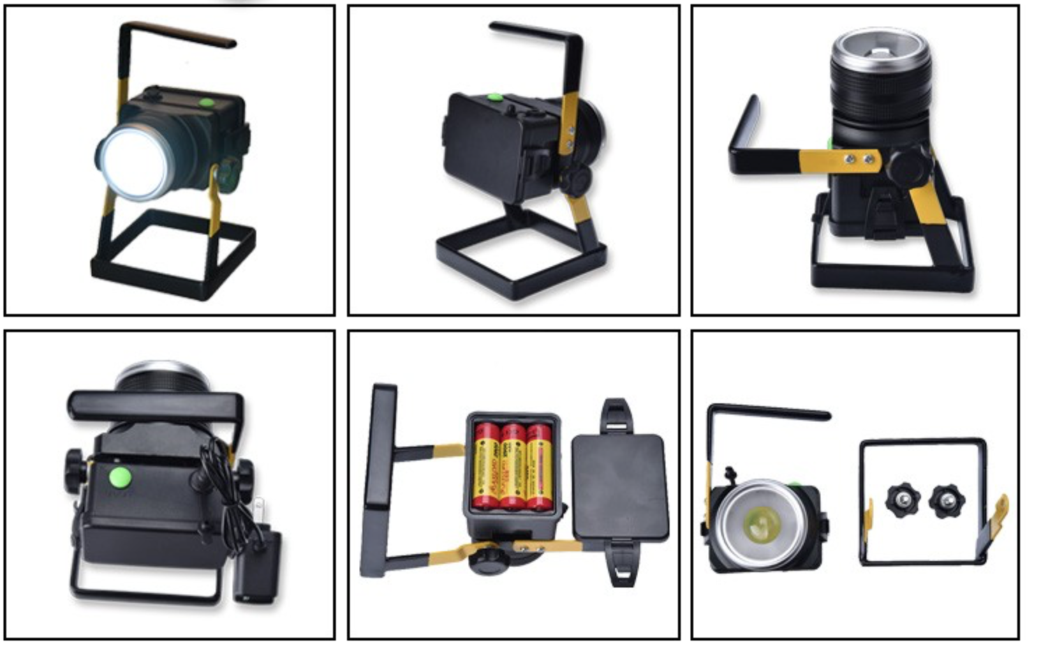 Magnet 200 Lumen Portable Camping Lanterns 10W 3.7V Aluminum Alloy Housing