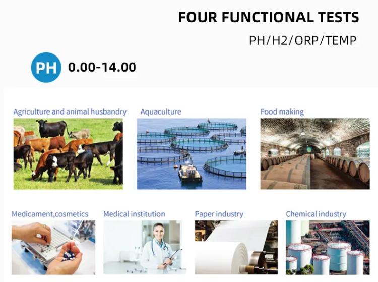 90g N.W Waterproof IP67 Digital Portable PH Orp Temperature Meter for Water Tester