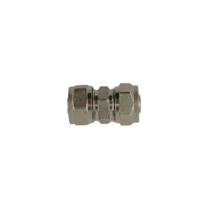 China 16mm Brass Compression Fittings Brass Compression Coupling With NBR sealing ring factory
