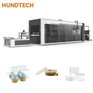 China Beverage Shops Vacuum Disposable Thermoforming Machine 120mm Depth HT720600 factory