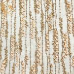 Wedding Dress 3D Flower Embroidery Lace Fabric With Heavy Beads