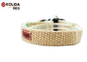 China Soft Hemp Material Nylon Dog Collars Easy Clean For Large Medium Small Dogs factory