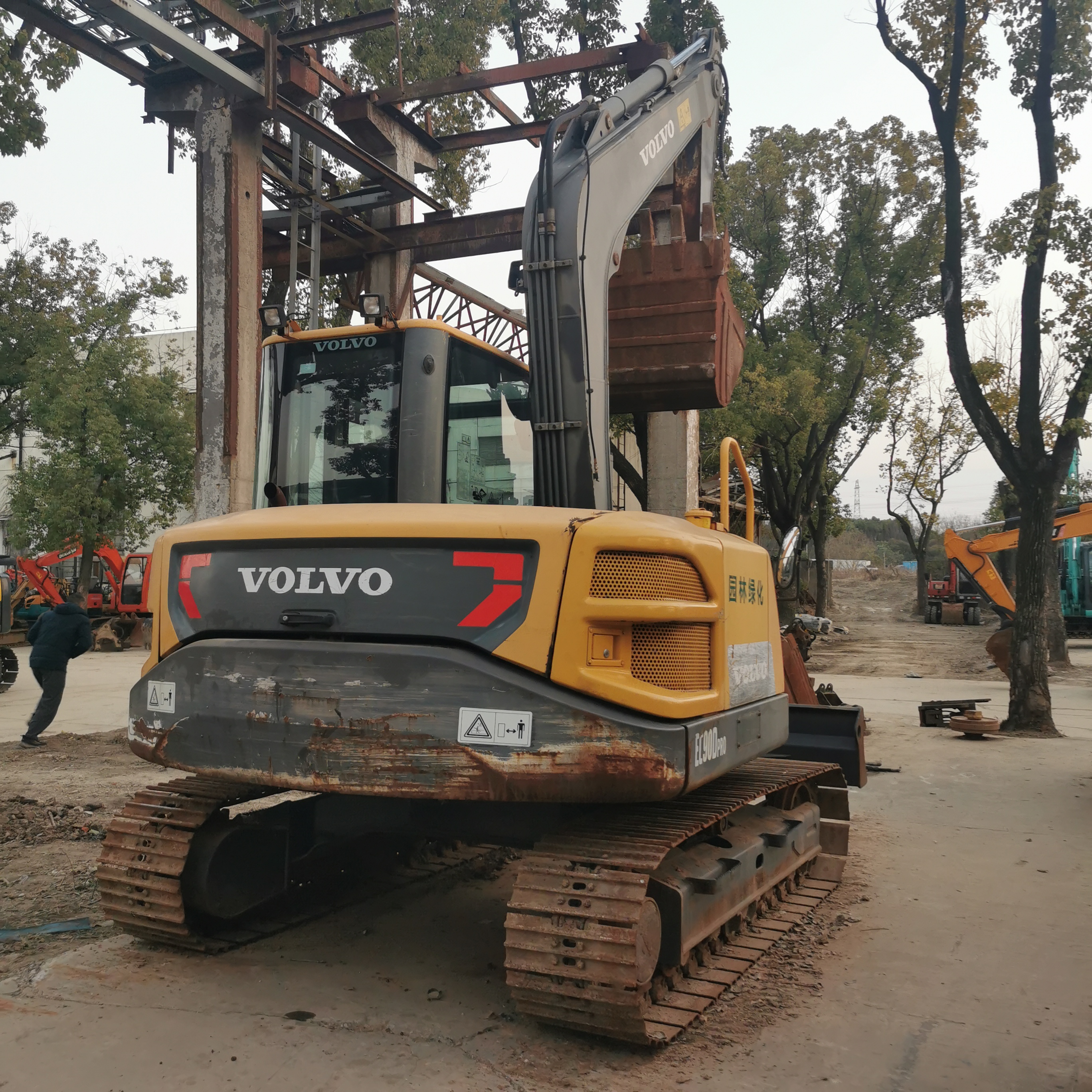 2021 year Korea original small 9 ton volvo ec90 used excavator with 800 working hours