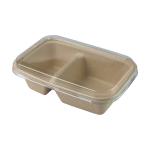 Biodegradable Paper Pulp Lunch Container, Sugarcane Bagasse Food Container,