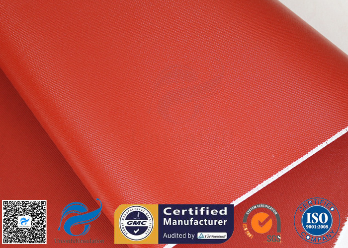 Red Silicone Coated Fiberglass Fabric 34oz 0.85MM 39.4 Inch Heavy Duty
