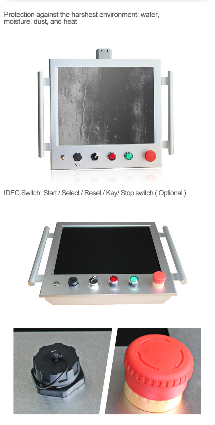 Ip65 17 Inch Industrial Touch Panel PC 3855U Programmable Device Controller