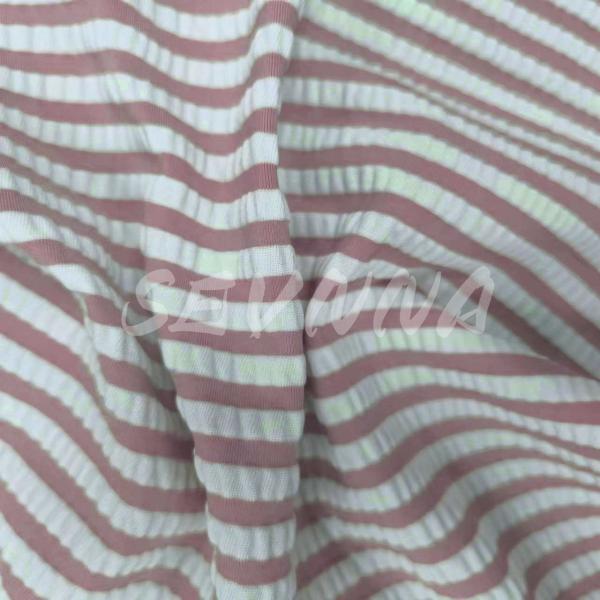 High Stretch Polyester Spandex Fabric For Swimwear 55%Recycled Polyester 40