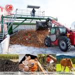 Film Rolling Compost Cover Making Machine for Animal Manure Food Waste Organic
